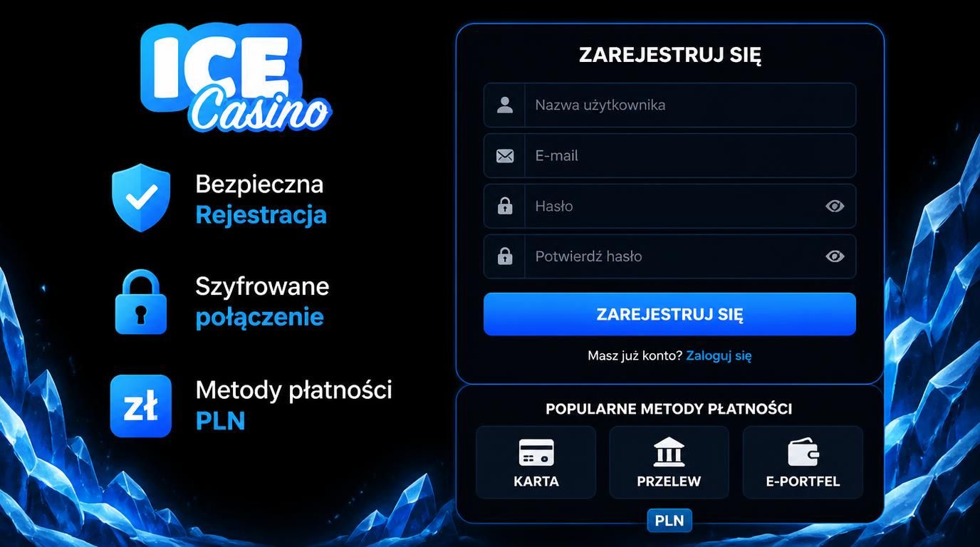 formularz rejestracyjny, ikona kłódki i symbole płatności w PLN